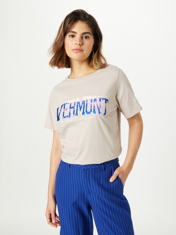 smėlio River Island Marškinėliai 'VERMONT': priekis
