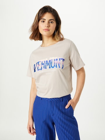 River Island T-Shirt 'VERMONT' in Beige: predná strana