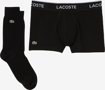 LACOSTE Bokserishortsit värissä musta: etupuoli