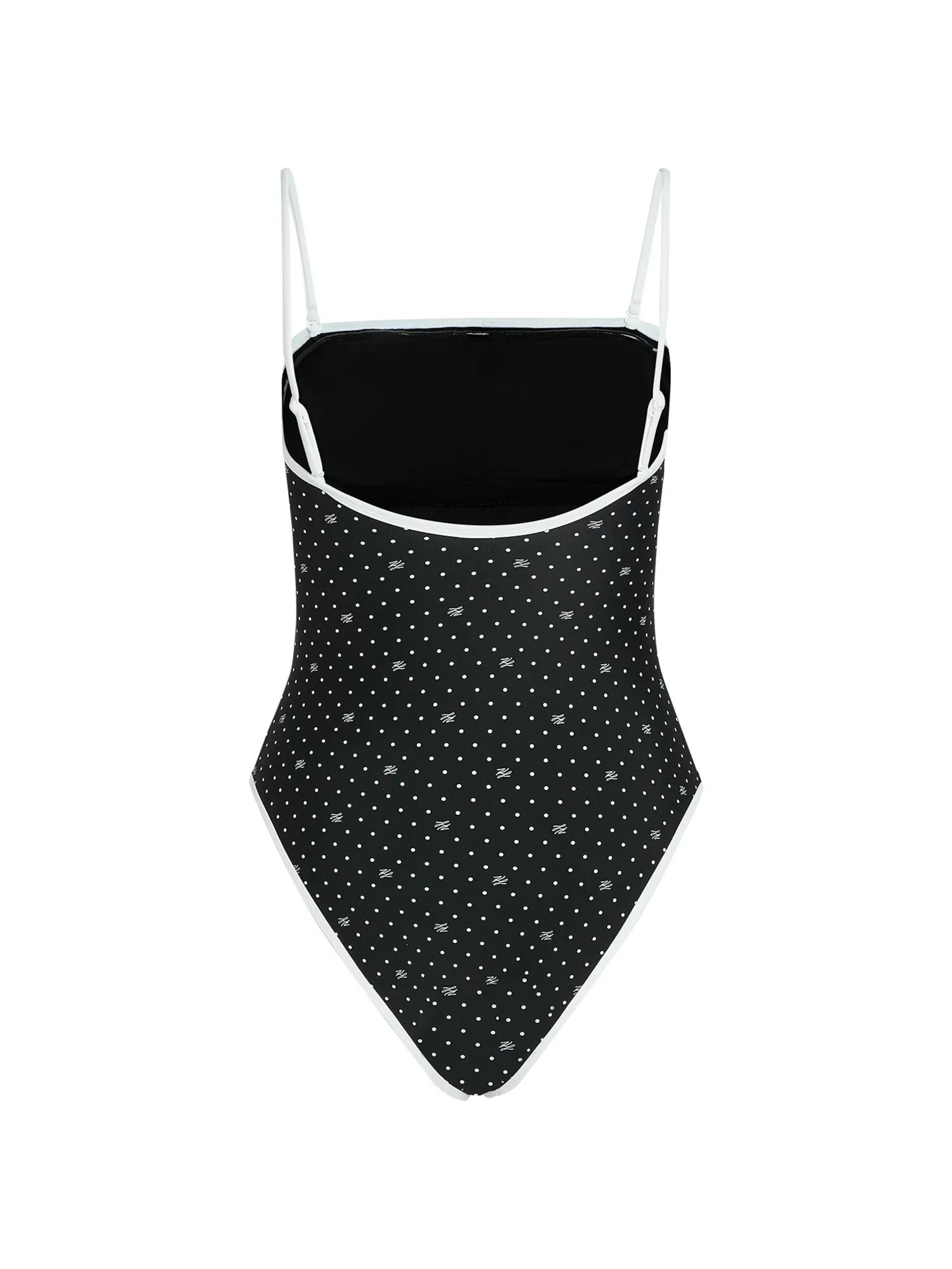 Karl Lagerfeld Bandeau Badedragt i sort