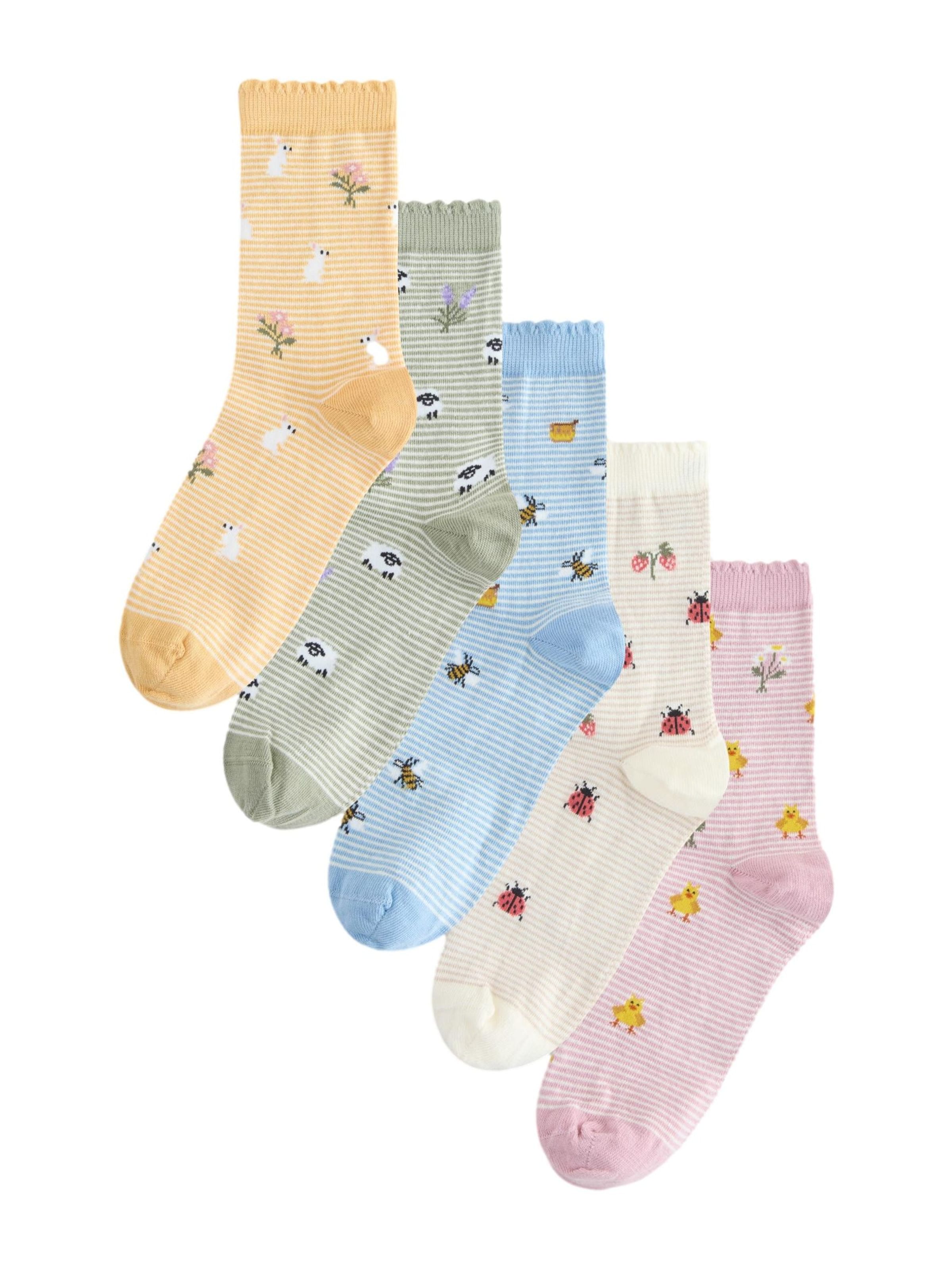 Next Socken in Blau: Vorderseite