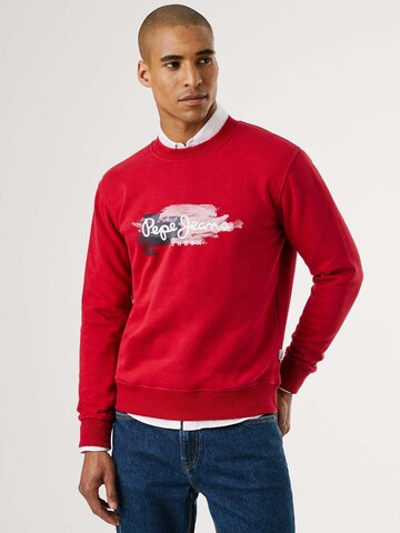 Felpa ' TREY CREW ' di Pepe Jeans in rosso: frontale