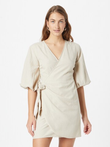 Robe NA-KD en beige : devant