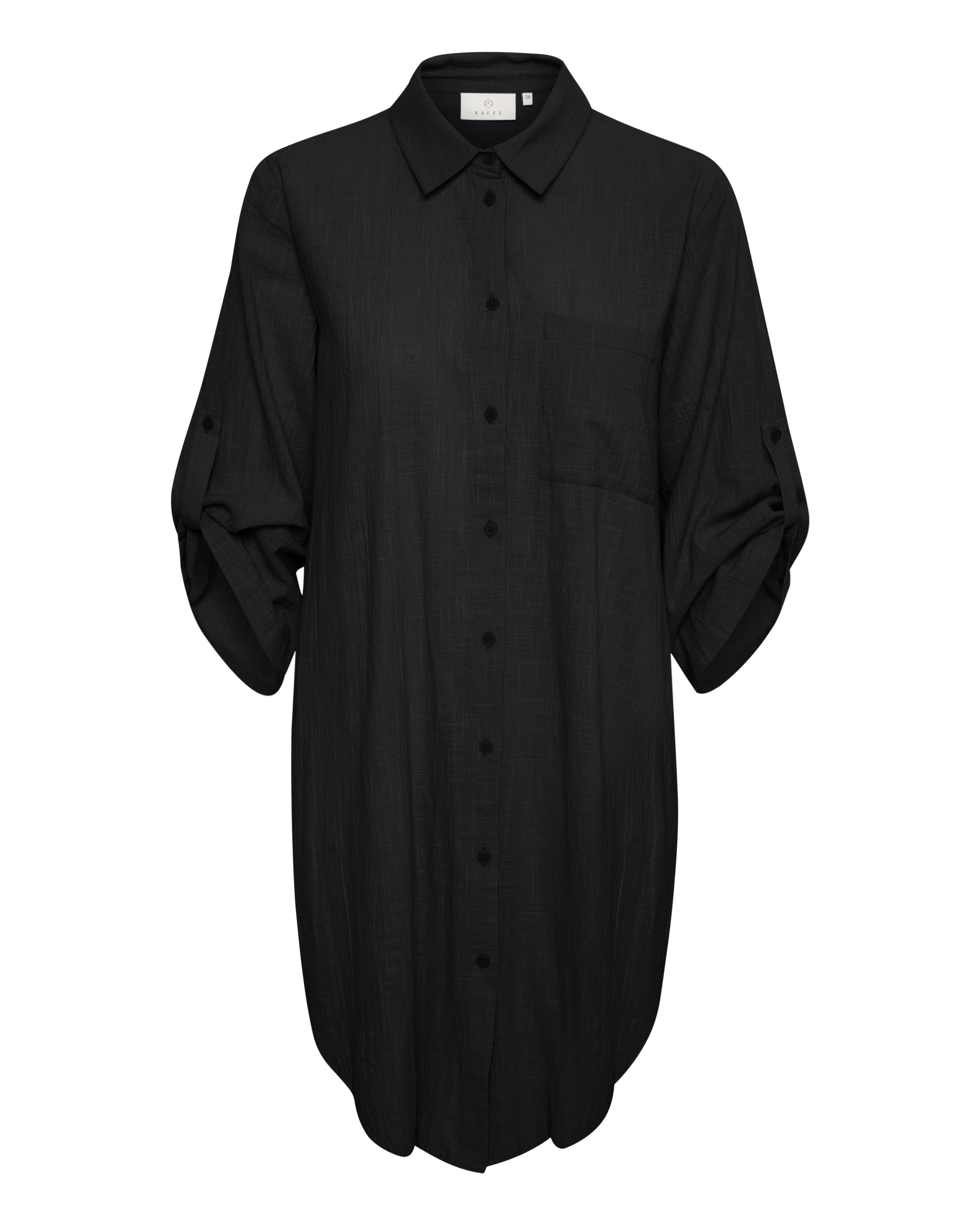 Kaffe Kleid in Schwarz: Vorderseite