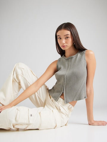 G-STAR Плетен елек в зелено: отпред