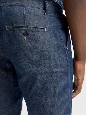 SELECTED HOMME Regular Bandplooi jeans 'Clay' in Blauw