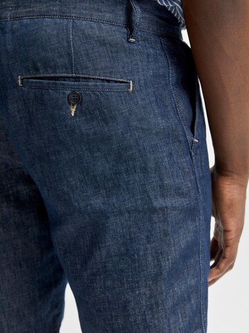 SELECTED HOMME Regular Bandplooi jeans 'Clay' in Blauw