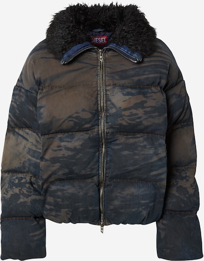 Žieminė striukė 'W-JOHNS' iš DIESEL, spalva – tamsiai mėlyna jūros spalva / rausvai pilka, Prekių apžvalga