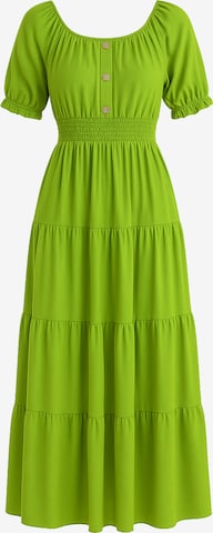 Robe Elara en vert : devant