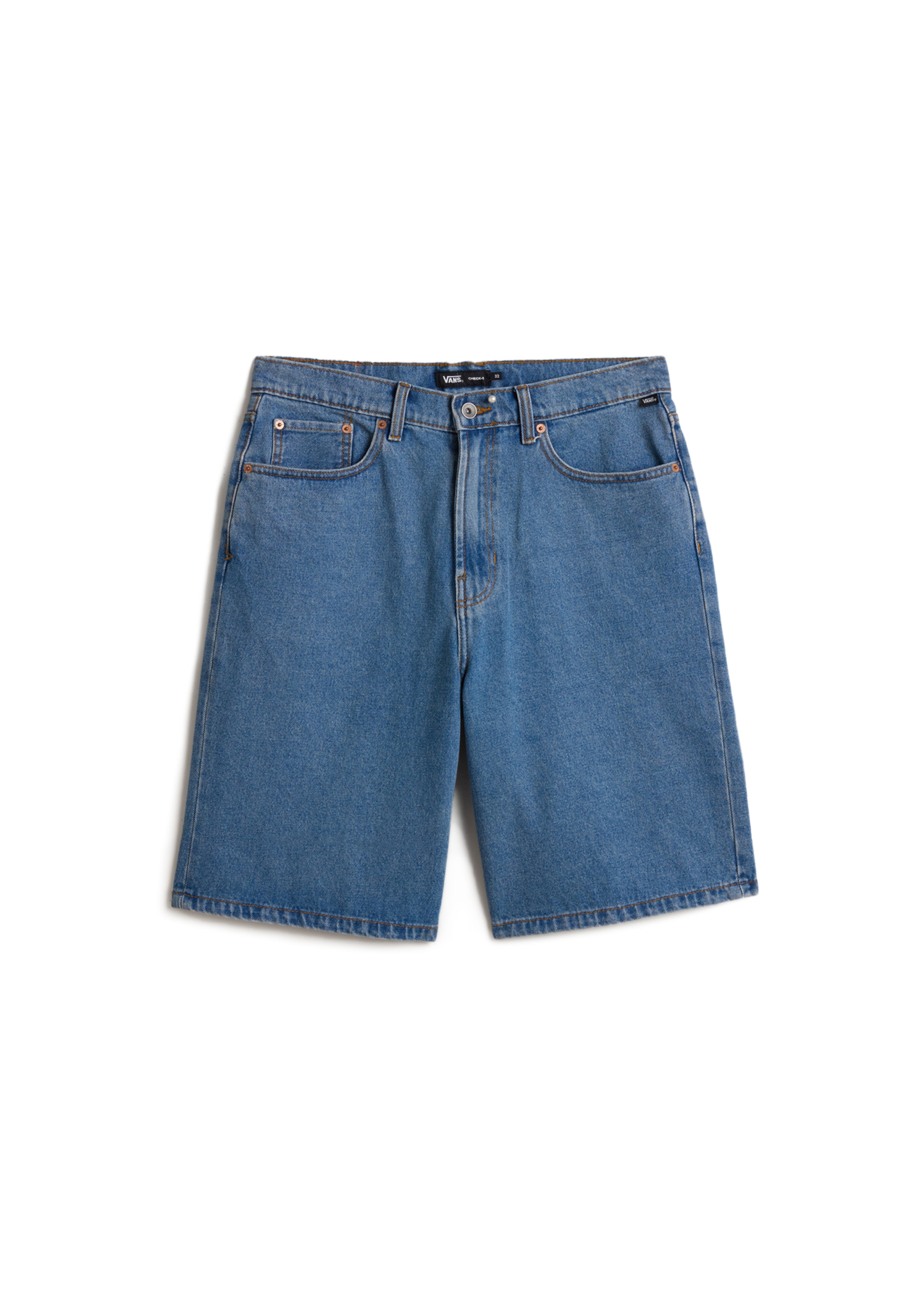 VANS Baggy Shorts 'Check-5' in Blau: Vorderseite