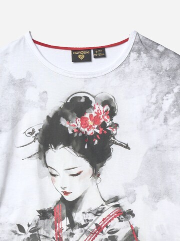 KOROSHI T-Shirt in Weiß