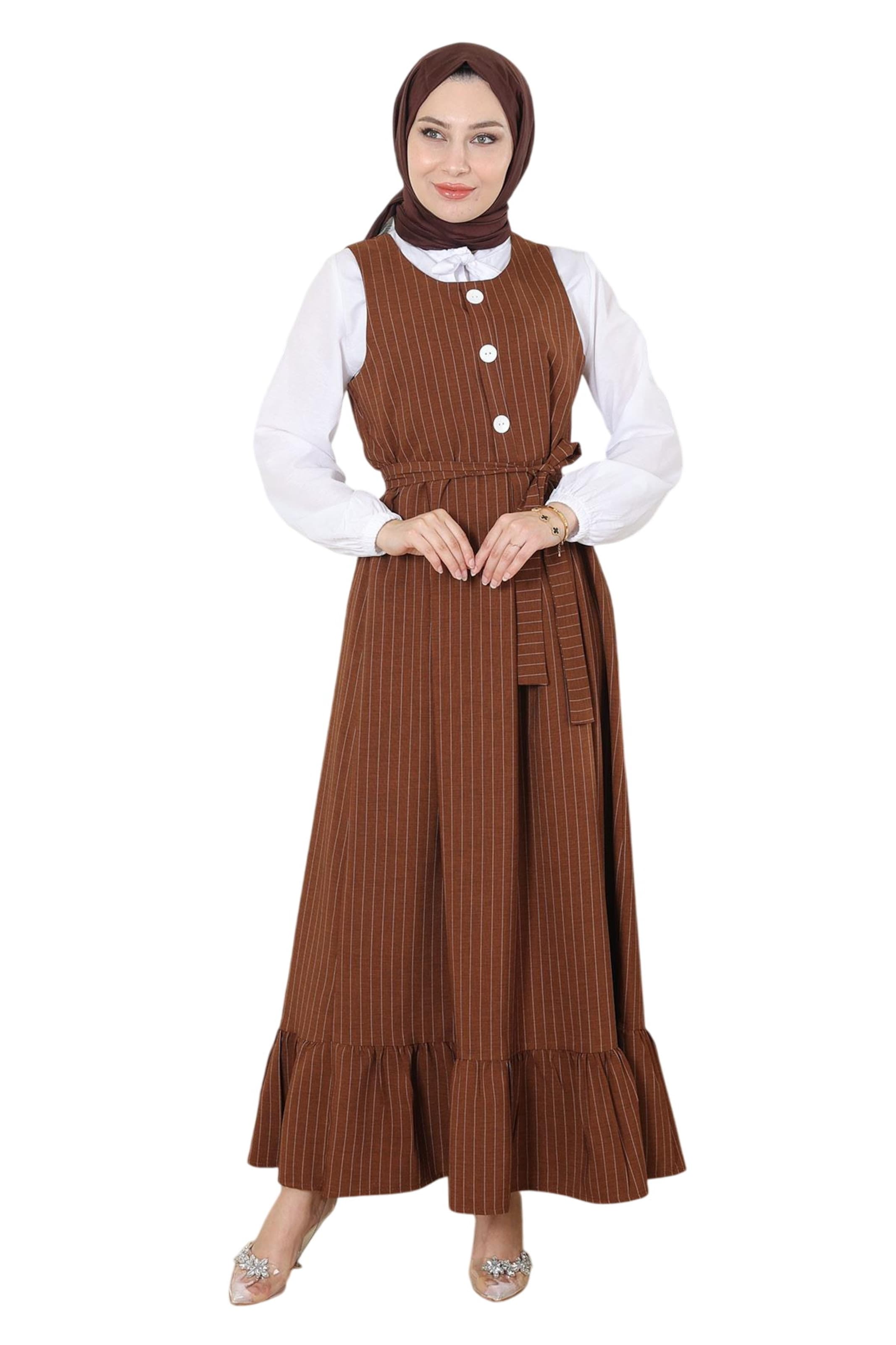 MODAMIHRAM Kostüm in Braun: Vorderseite