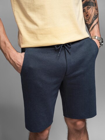 Ombre Slimfit Broek in Blauw