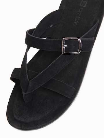 Ombre Pantolette‌‌‌ in Schwarz