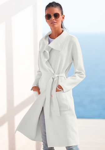 LASCANA Between-Seasons Coat in White: front