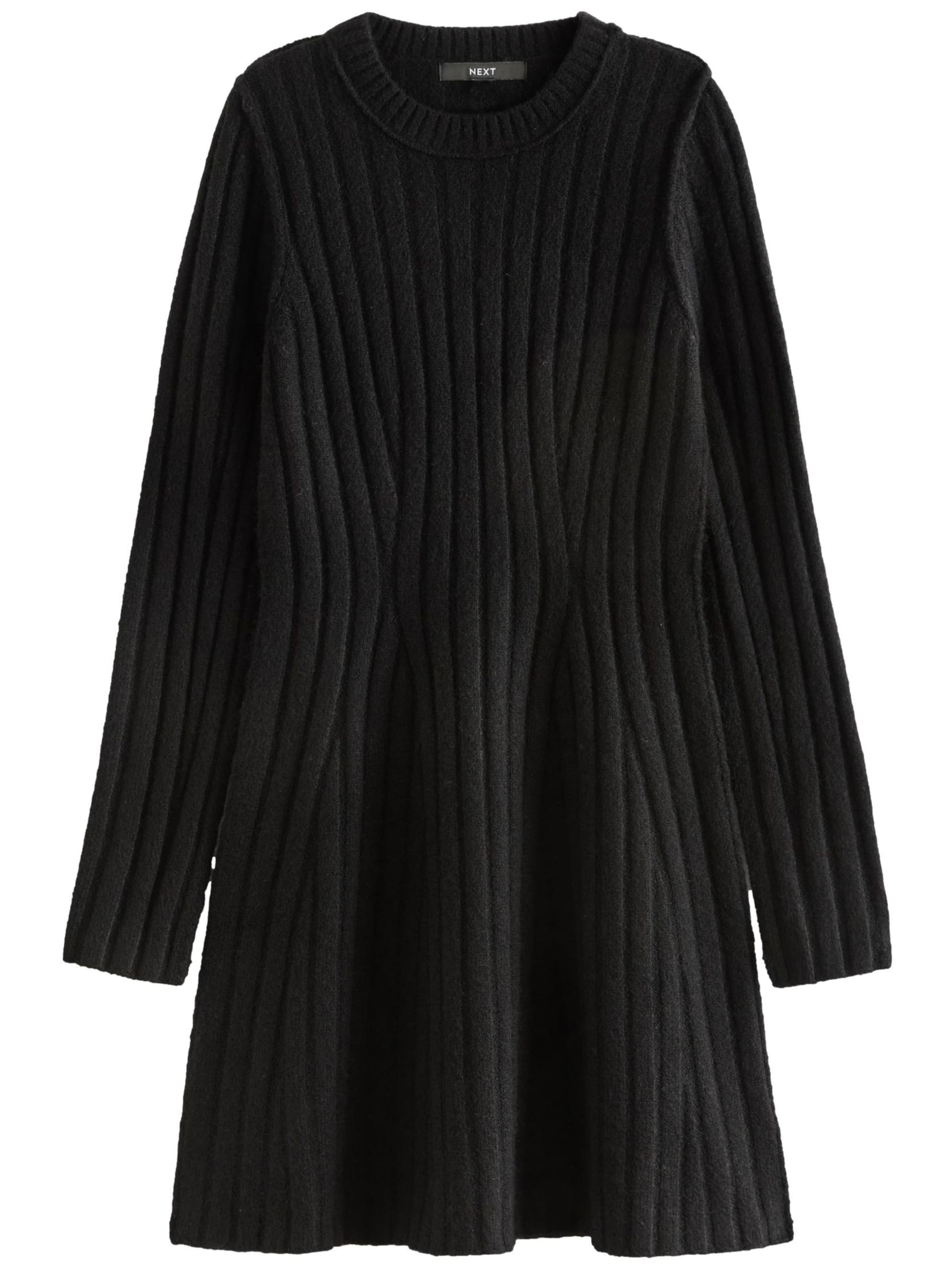 Next Πλεκτό φόρεμα σε μαύρο: μπροστά