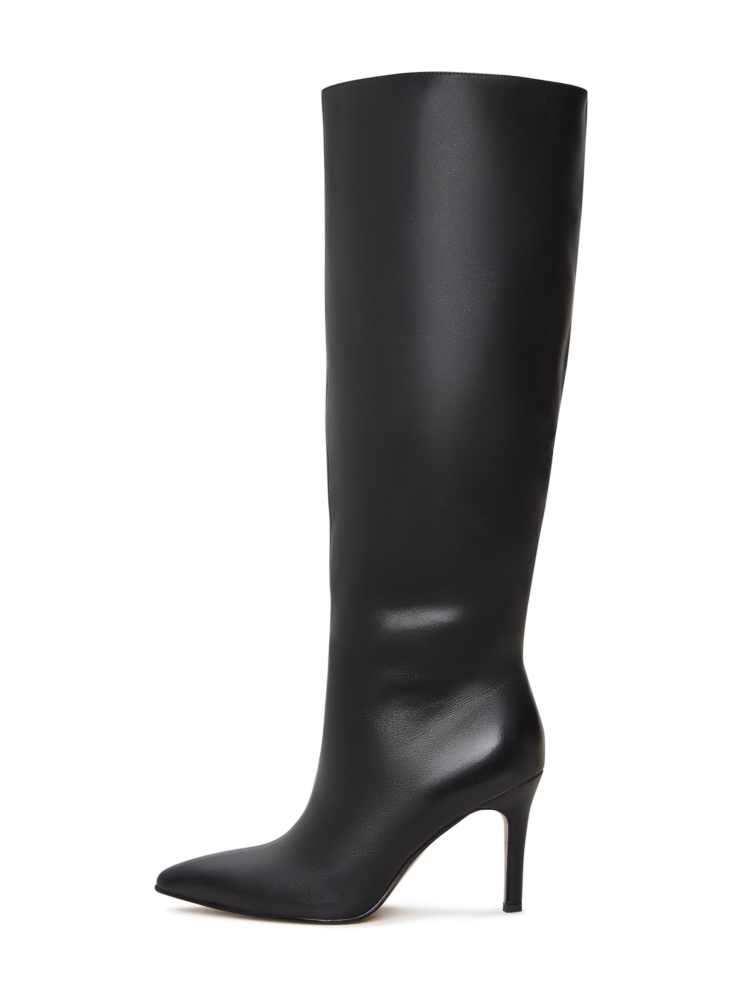 CESARE GASPARI Stiefel in Schwarz: Vorderseite