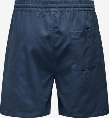 Only & Sons Regular Shorts 'TEL' in Blau