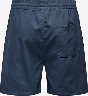 Only & Sons Regular Trousers 'TEL' in Blue