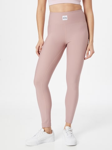 Skinny Pantalon de sport 'Icecold' Eivy en rose : devant