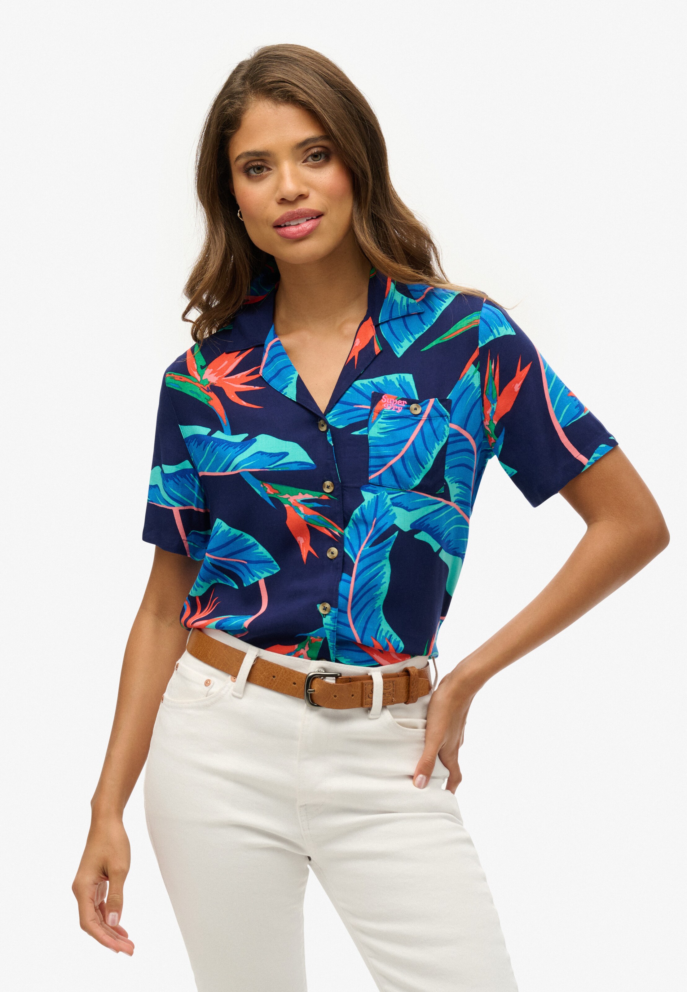 Chemisier Superdry en bleu