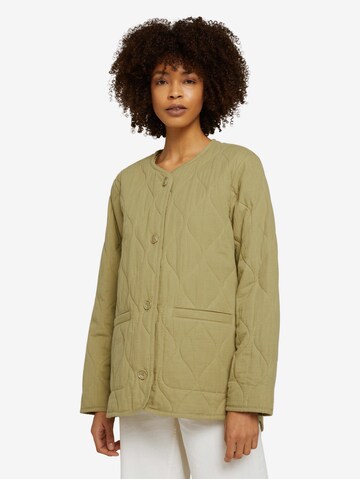 TOM TAILOR Between-Season Jacket in Green: front