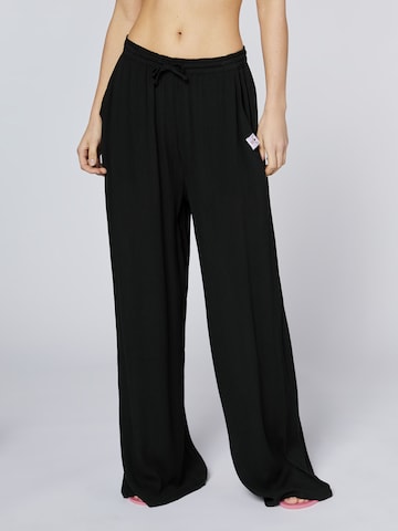 CHIEMSEE Loose fit Pants in Black: front