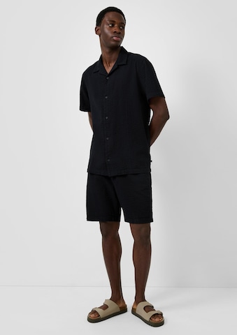 Loosefit Pantalon QS en noir