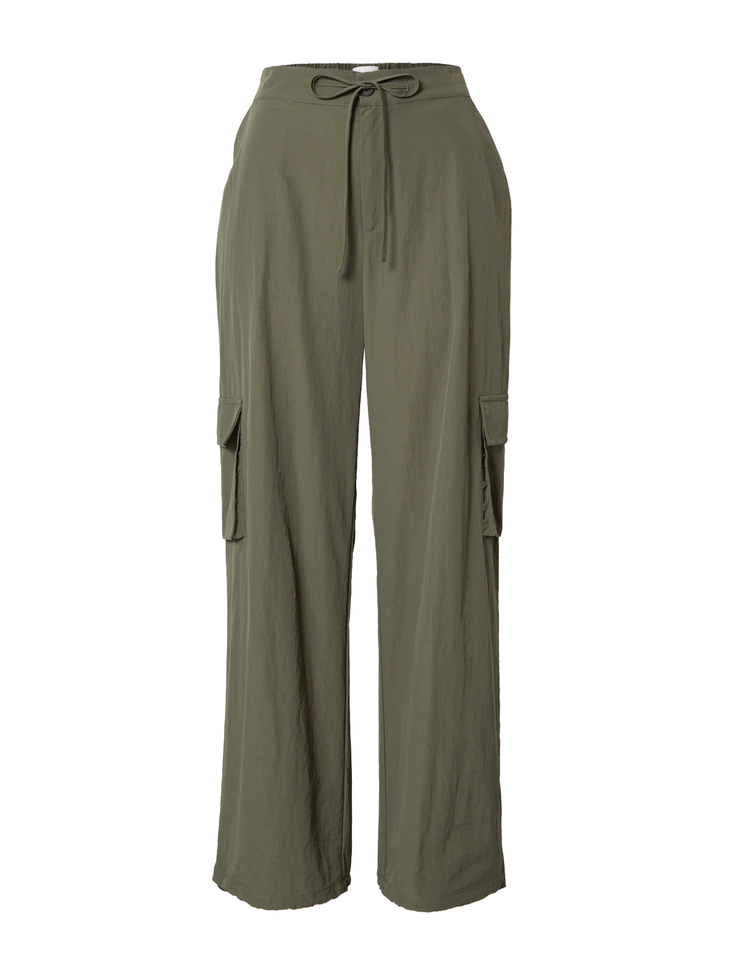 OBJECT Loosefit Hose 'Kate' in Grün: Vorderseite