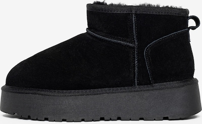 Cizme glezne 'MINDY' Gooce pe negru, Vizualizare produs