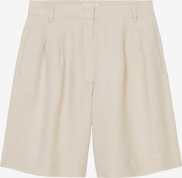 Marc O'Polo Loose fit Pleat-Front Pants in Beige: front