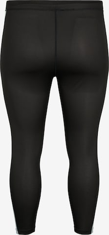 Active by Zizzi Skinny Sportunterhose  'Ashow' in Schwarz