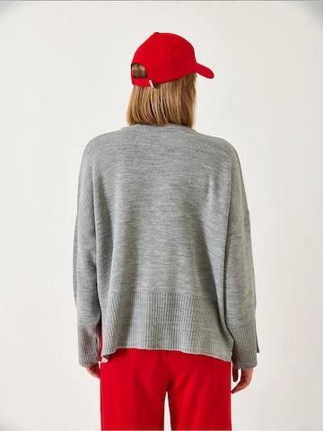 Bianco Lucci Oversized trui in Grijs