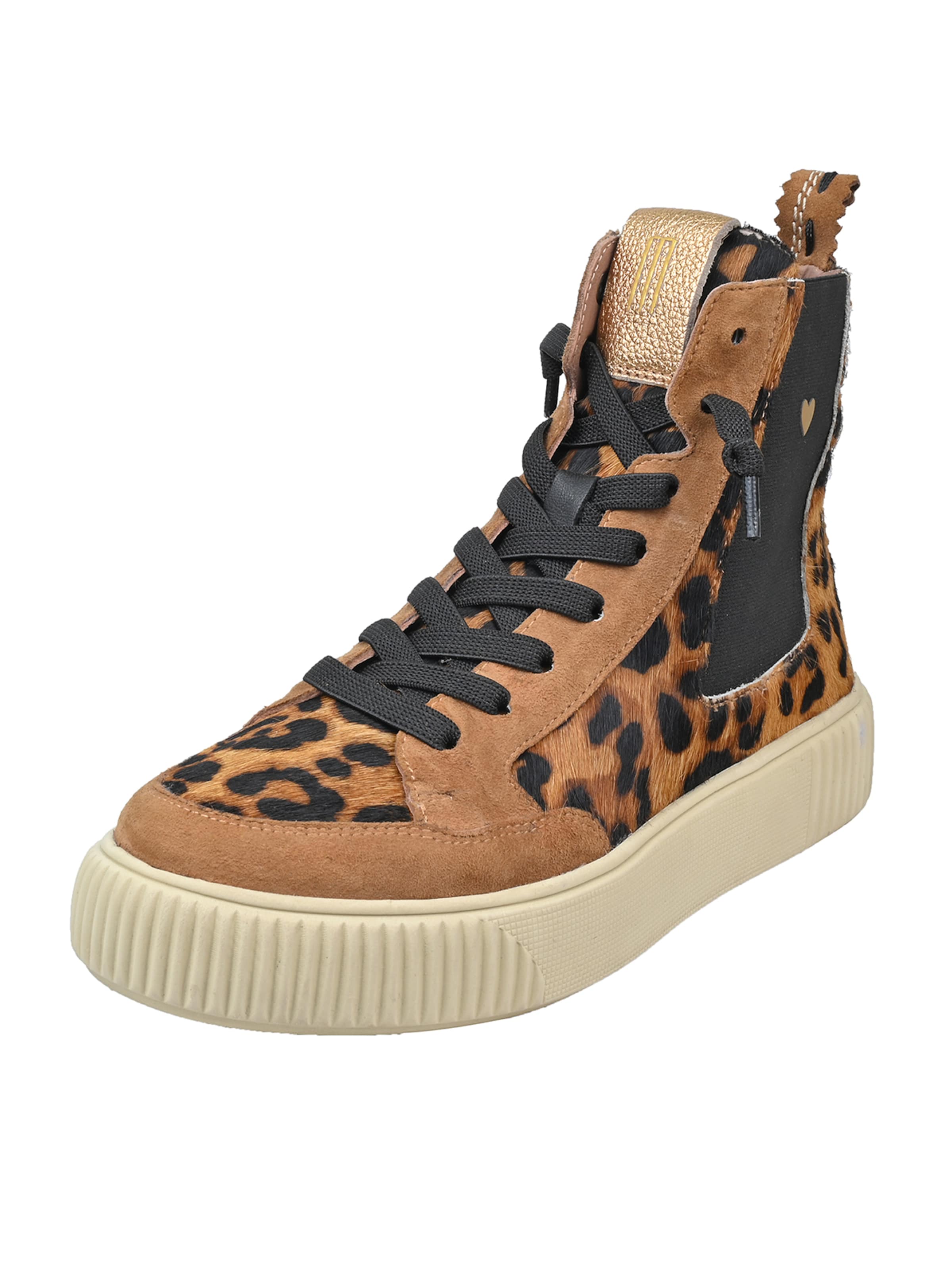 Crickit Sneakers hoog 'Sonia' in Bruin: voorkant