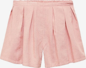 MANGO KIDS Широка кройка Панталон 'Lia' в розово: отпред