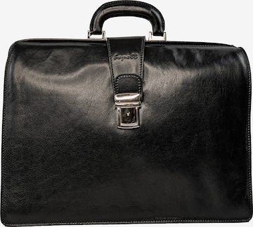 bupell Aktenkoffer 'Salvatore' in Schwarz: Vorderseite