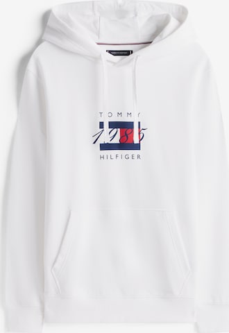 balts TOMMY HILFIGER Sportisks džemperis: no priekšpuses