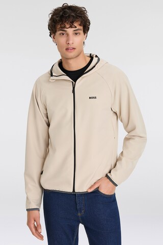 BOSS Between-Season Jacket in Beige: front