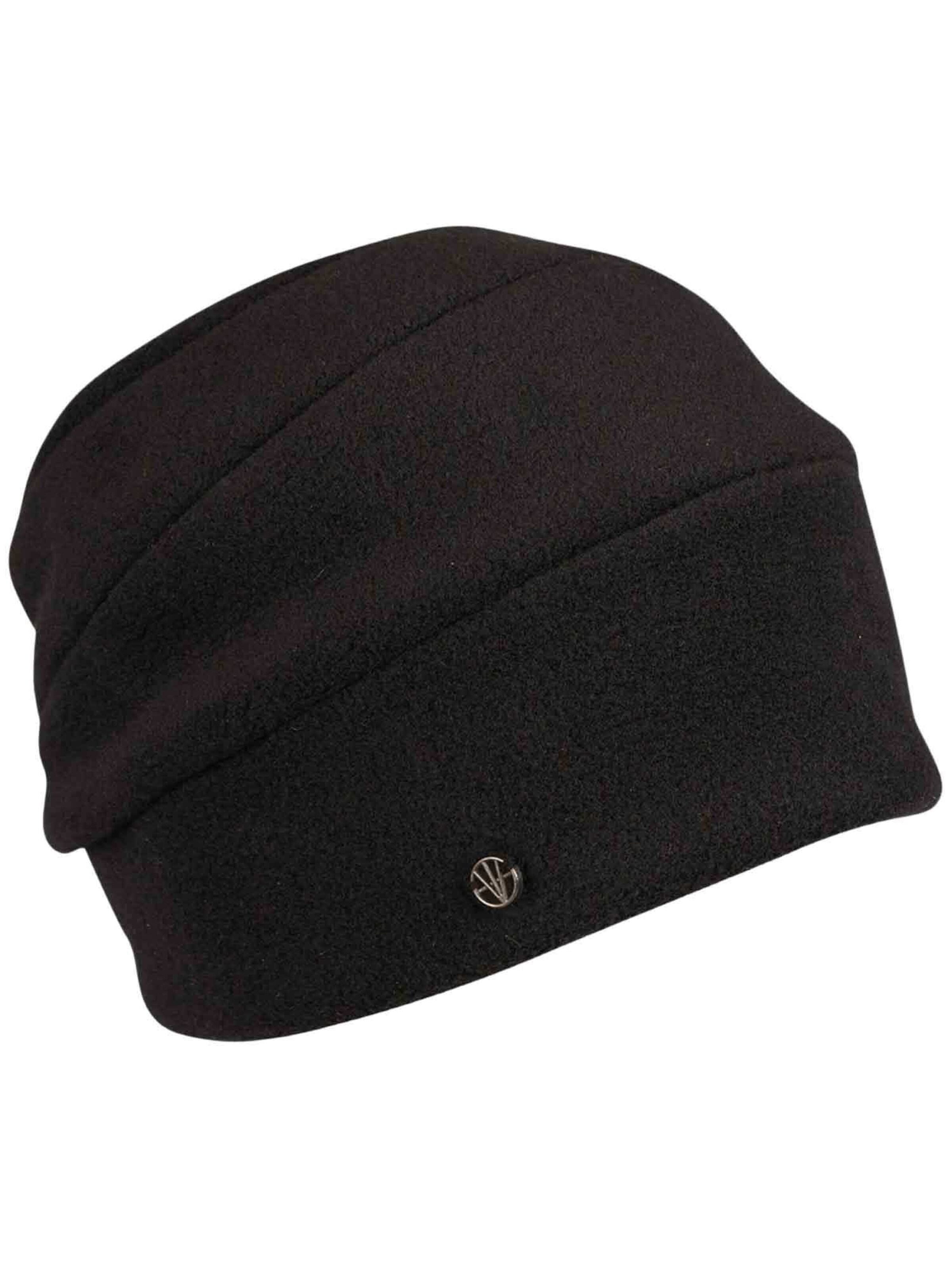 LOEVENICH Mütze in Schwarz: Vorderseite