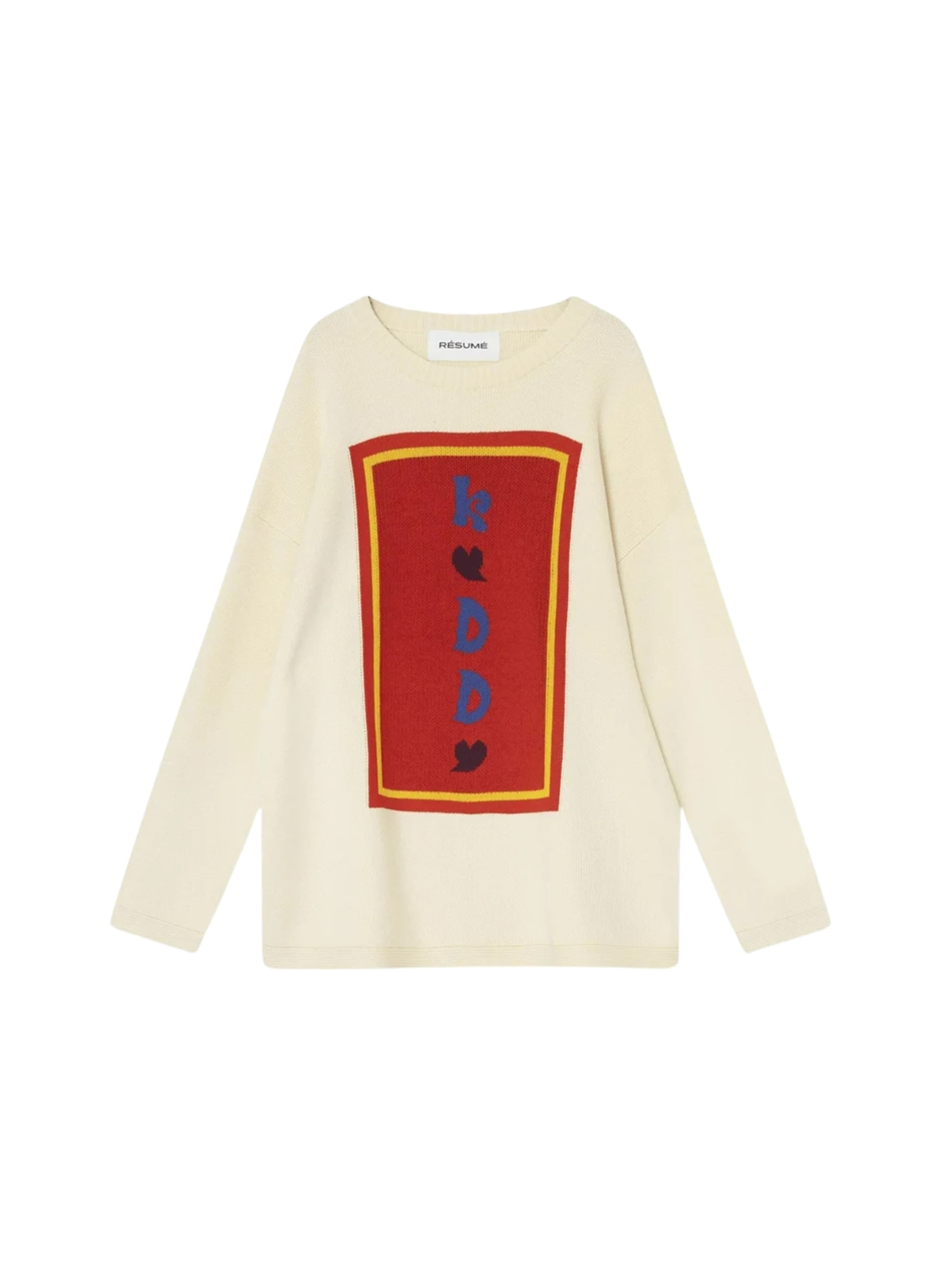 Pullover ' HyldaRS ' di Résumé in bianco: frontale