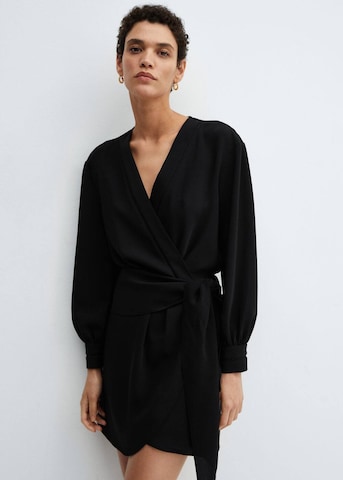 Robe 'Amelia2' MANGO en noir : devant