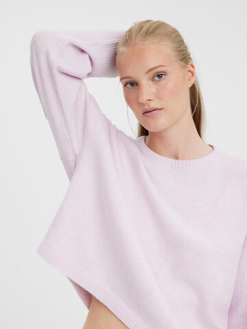 VERO MODA Sweter 'DOFFY' w kolorze fioletowy