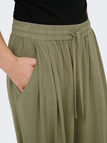 ONLY Wide leg Broek 'ONLSiesta' in Groen