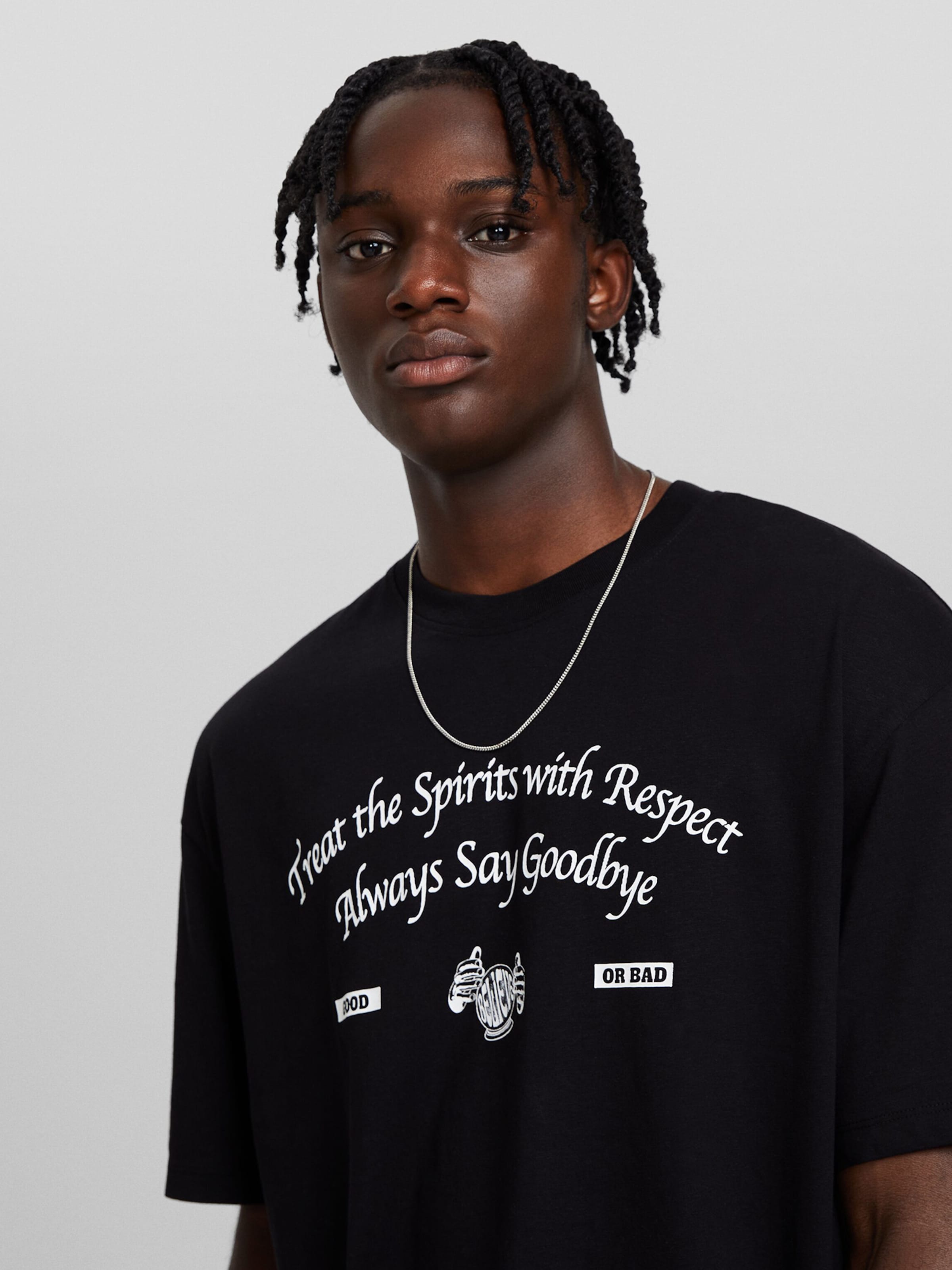 Bershka Shirt in Black ABOUT YOU