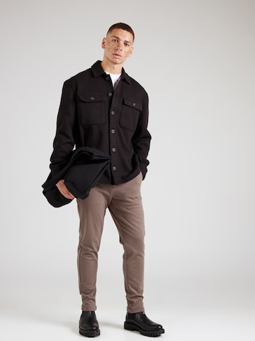 Lindbergh Slimfit Hose 'Superflex' in Grau