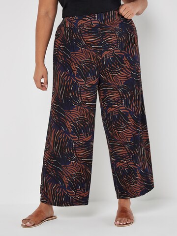 Wide Leg Pantalon Apricot en mélange de couleurs : devant