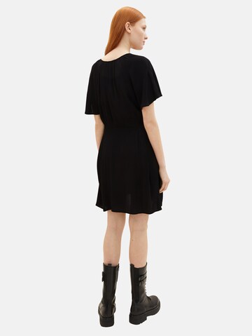 TOM TAILOR DENIM - Vestido camisero en negro