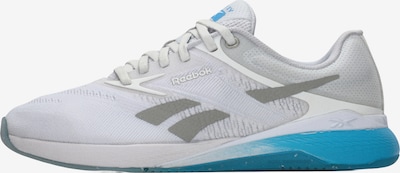 Sportiniai batai 'NANO X5' iš Reebok, spalva – šviesiai mėlyna / bazalto pilka / balta, Prekių apžvalga