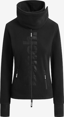 BENCH Fleece jas in Zwart: voorkant
