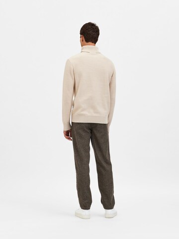 SELECTED HOMME - Pullover 'Axel' em bege
